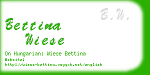 bettina wiese business card